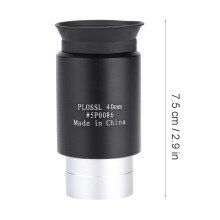 1.25" Plossl 40mm Fully Coated Optical Eyepiece for Telescope