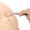 Mannequin Training Head Kit for Eyelash Extensions & Makeup Practice 24.3cm 2