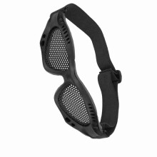 Metal Mesh CS Gaming Glasses with Adjustable Strap Black Eye Protection