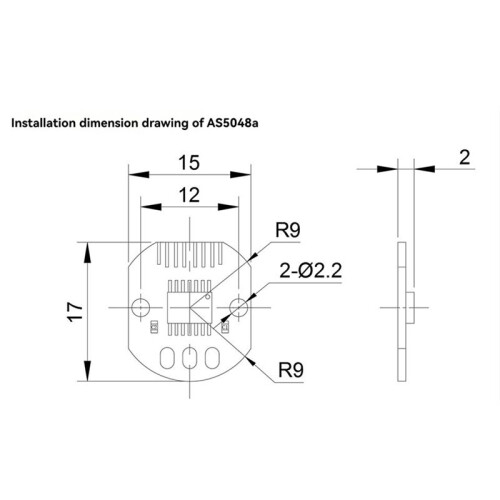 AS5048A Magnetic Encoder PWM/SPI Interface High Precision 14 Bit Brushless Motor AS5048A Encoder 2