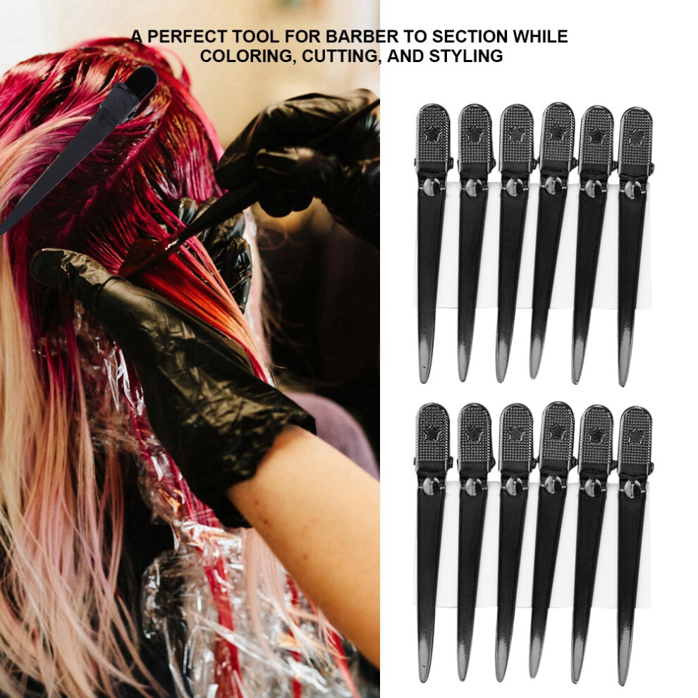 12Pcs Rust-Proof Hair Clips Black