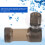 Aquarium CO2 Diffuser Fish Tank Carbon Dioxide Atomizer Brown Large 3