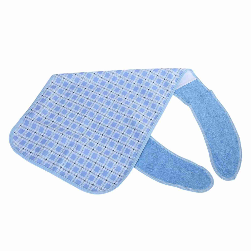 Blue Adult Extra Large Mealtime Bib Waterproof Washable 45X110cm