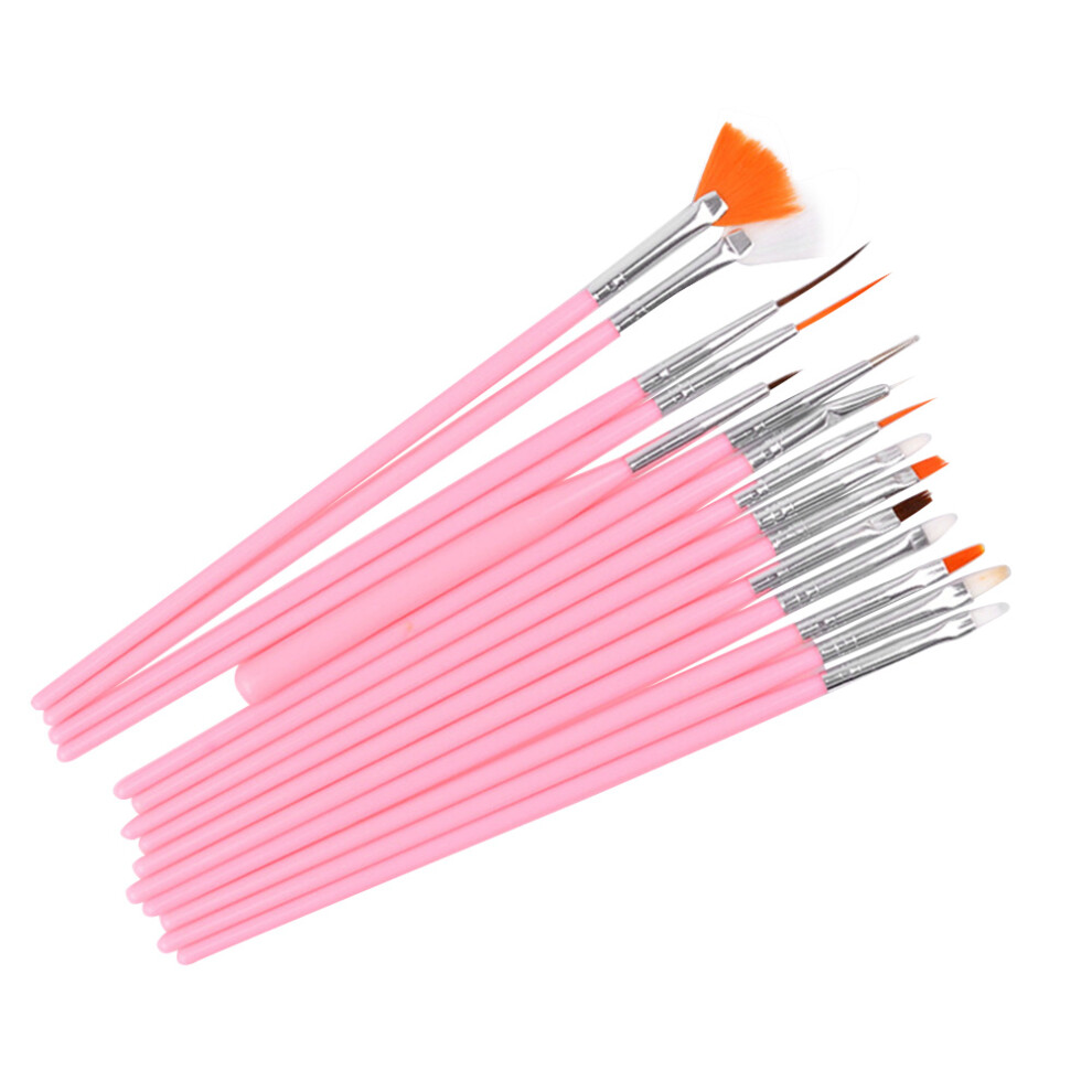 Set of 15 Nail Art Brushes for Acrylic UV Gel