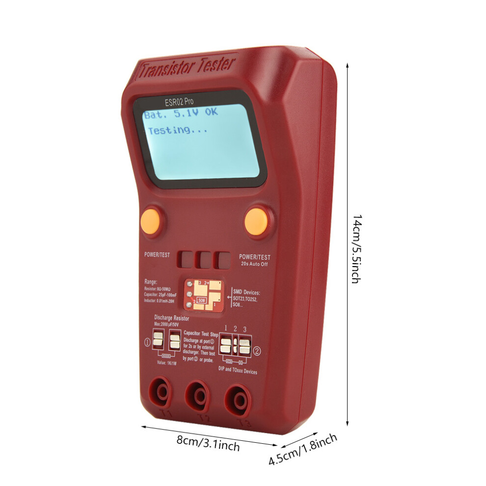 BSIDE ESR02 Pro MOSFET Transistor Tester