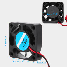 4 Stück 12V 7000U/min Hochgeschwindigkeits-Kühlgebläse für 3D-Drucker 6,7CFM Schwarz