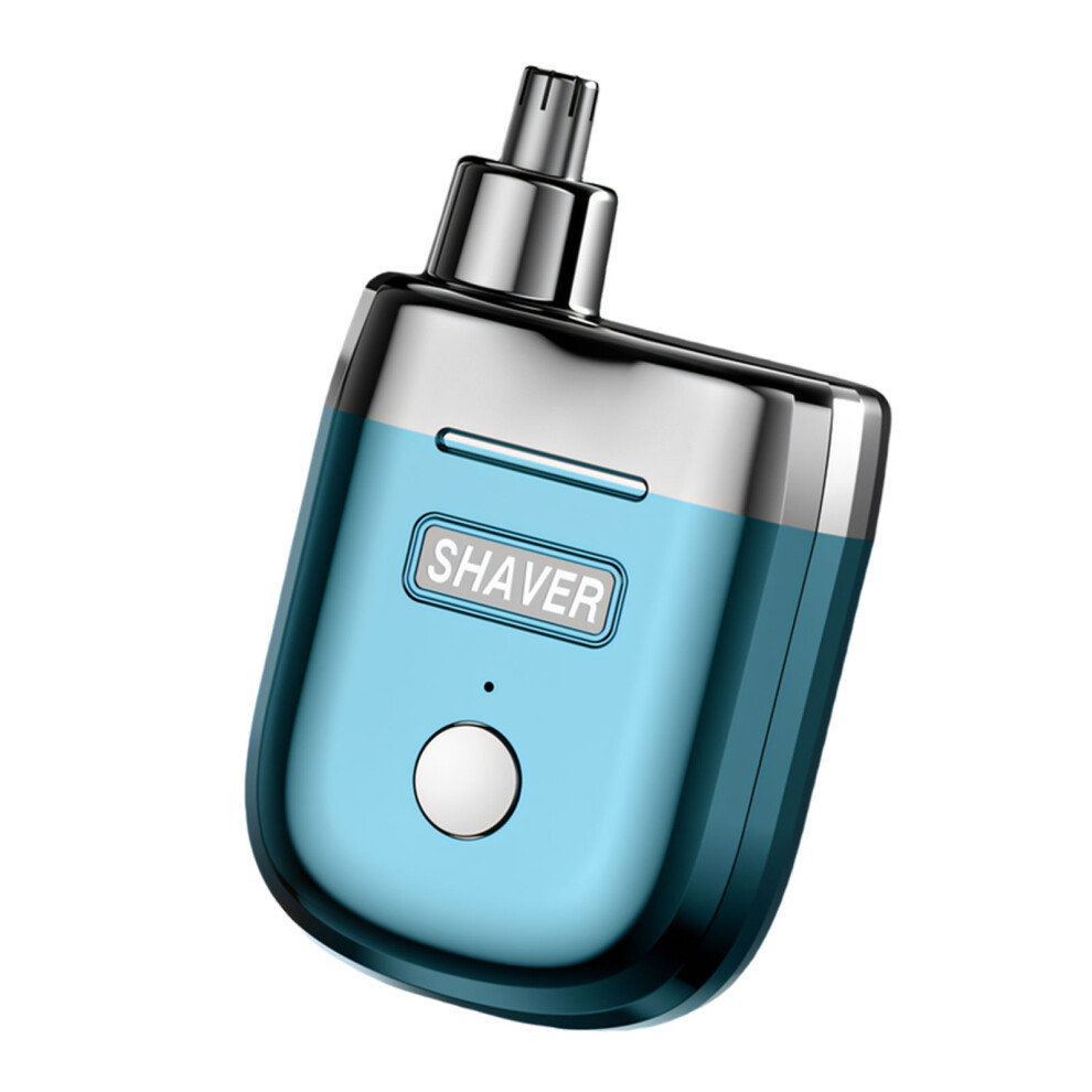 Rechargeable Hair Removal Tool Portable Beard Trimmer for-Blue