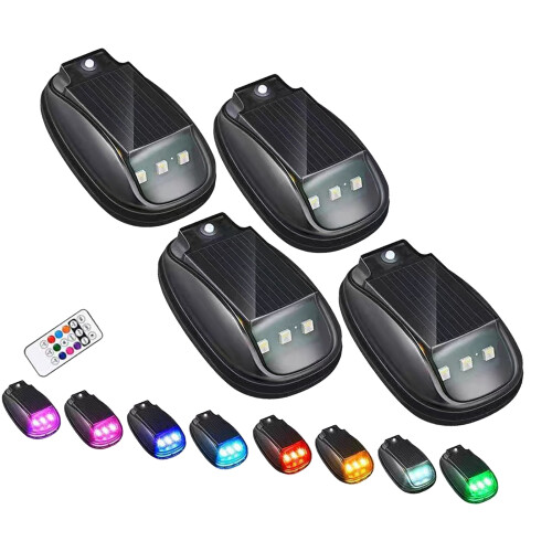 Solar Powered Cab Lights Car Roof Strobe Light with Remote-4