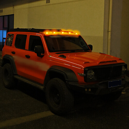 Solar Powered Cab Lights Car Roof Strobe Light with Remote-4 2