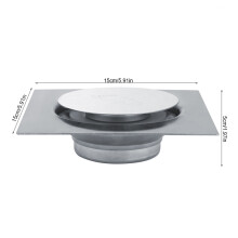 Stainless Steel Pedal Floor Drain #1/#2/#3 15cm Bathroom Garage Insect Proof