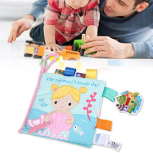 Baby Rattle Cloth Book - Educational, Durable, Colorful Cartoon Toy Type B