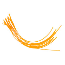 10PCS Yellow 30LB Fly Fishing Loop Connectors 16cm Durable Tackle