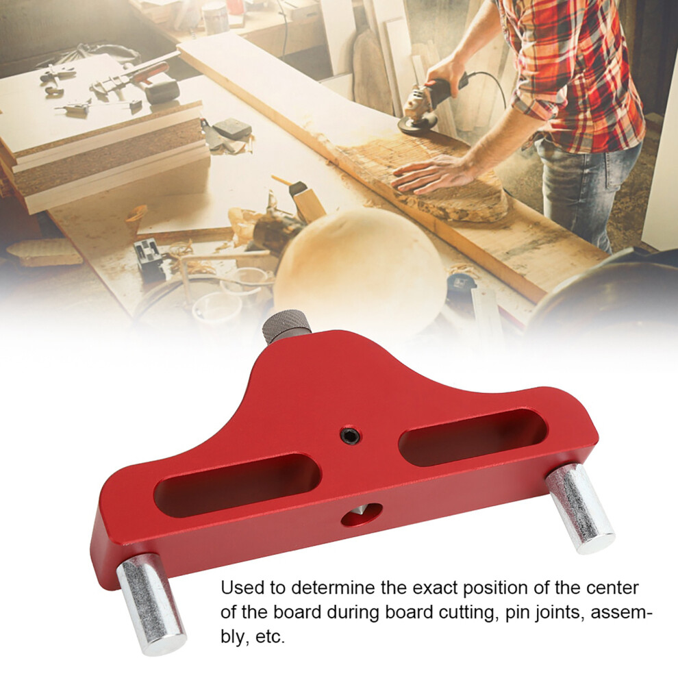 95Mm Aluminum Alloy Center Finder Scriber For Woodworking Blue/Red Marking Tool 4911392601644