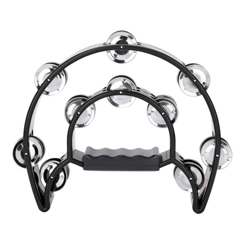 Lightweight Percussion Tambourine with Bells