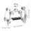 White Double Row Percussion Tambourine 1