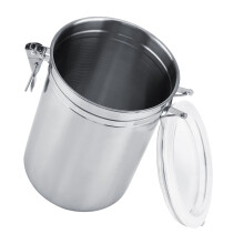 Vacuum Sealed Stainless Steel Coffee Jar 1800ml for Sugar Tea & Beans Storage
