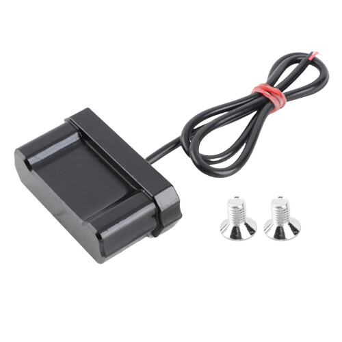 Universal Motorcycle License Plate Tail LED Light Black, 5cm, White 1