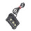 Universal Motorcycle License Plate Tail LED Light Black, 5cm, White 7