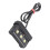Universal Motorcycle License Plate Tail LED Light Black, 5cm, White 12