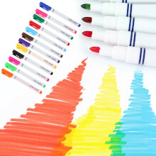 12Pcs Waterproof Textile Marker Pens for Clothes & DIY Art