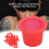 1000Pcs Plastic Tattoo Ink Cup Set, Red, S/M/L Sizes for Permanent Makeup 7