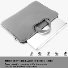 Laptop Tablet Bag Case 15.6" Grey
