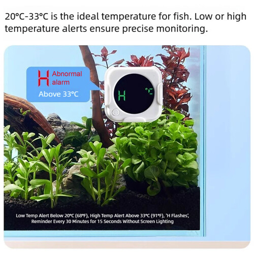 USB wiederaufladbare Aquarium-Temperaturüberwachung, 1