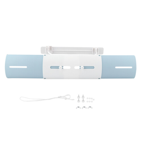 Retractable Blue Wind Shield for Car AC, Adjustable 54-69.8cm 1