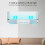 Retractable Blue Wind Shield for Car AC, Adjustable 54-69.8cm 12