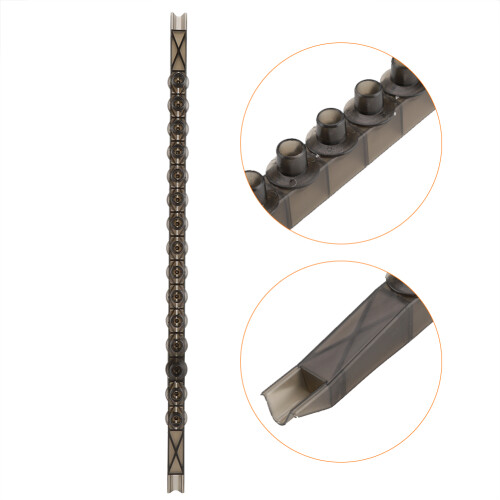 4Pcs Beekeeping Queen Cell Bar Strips with 50 Cell Cups, Durable ABS 2