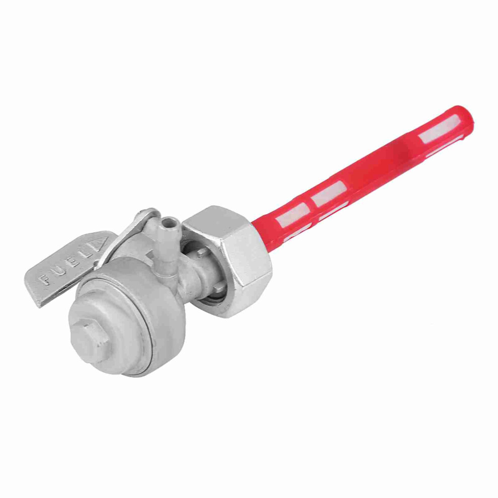 Fuel Tank Petcock Valve For Cb350 Cb400 Cb750 Cb900 Cx500 & Silver/Red 3141392616176
