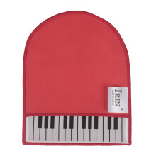 Red Microfiber Piano Keys Cleaning Cloth, 18x14.4cm, Soft & Durable