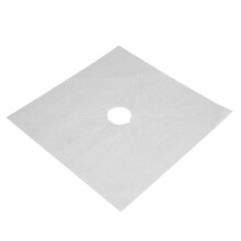 4 Stück Gasherd-Schutzmatten, Antihaft, Ölbeständig, Küchenabdeckungen, silbernes Finish