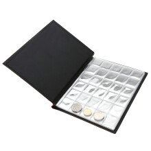 250 Pockets Coin Storage Album Book, 8.46x6.77 inches, Black