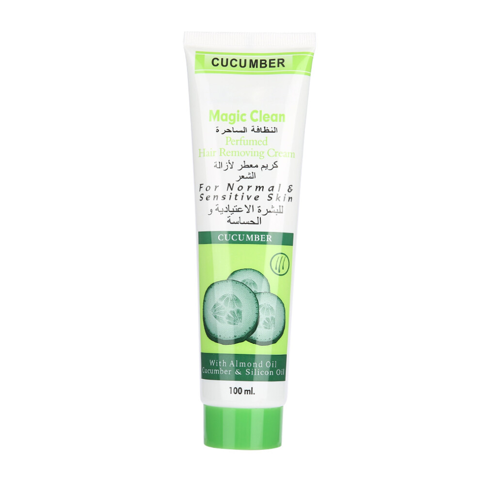 Unisex Cucumber Moisturizing Hair Removal Cream 100g Gentle Depilatory