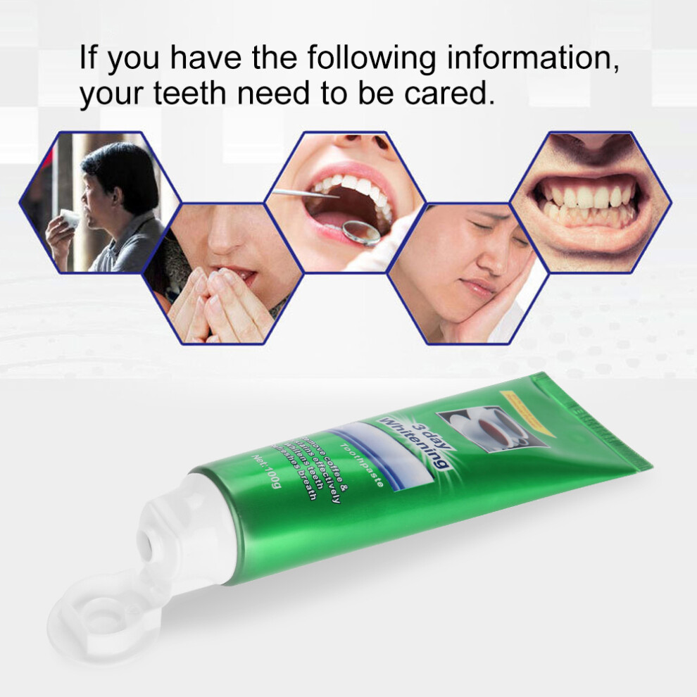 Herbal Mint Toothpaste 100g Whitening Stains & Bad Breath Remover