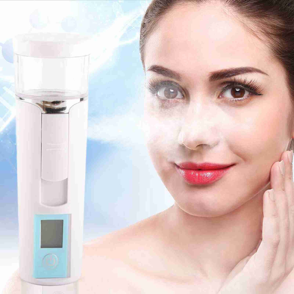 White Cool Mist Nano Face Sprayer 40Ml - Multi-Function & Compact