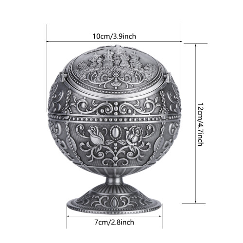 Decorative Metal Ashtray with Ball Shape 2