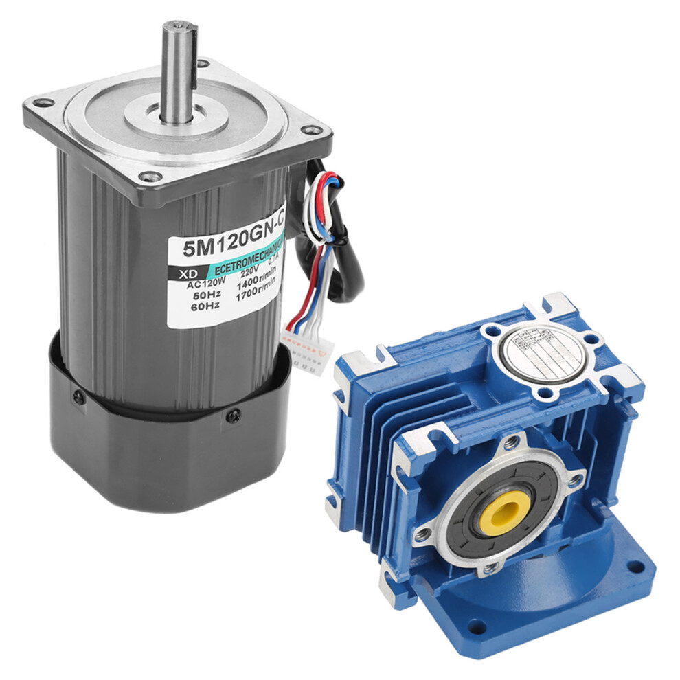 Self-Locking Worm Gear Motor 120W AC 220V