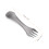 Titanium 2-in-1 Spork Spoon Fork Camping Tableware 6.6in Lightweight 3