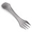 Titanium 2-in-1 Spork Spoon Fork Camping Tableware 6.6in Lightweight 5