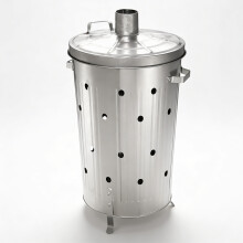 LARGE 90LTR INCINERATOR FIRE BIN GALVANISED GARDEN BURNING RUBBISH TRASH PAPER
