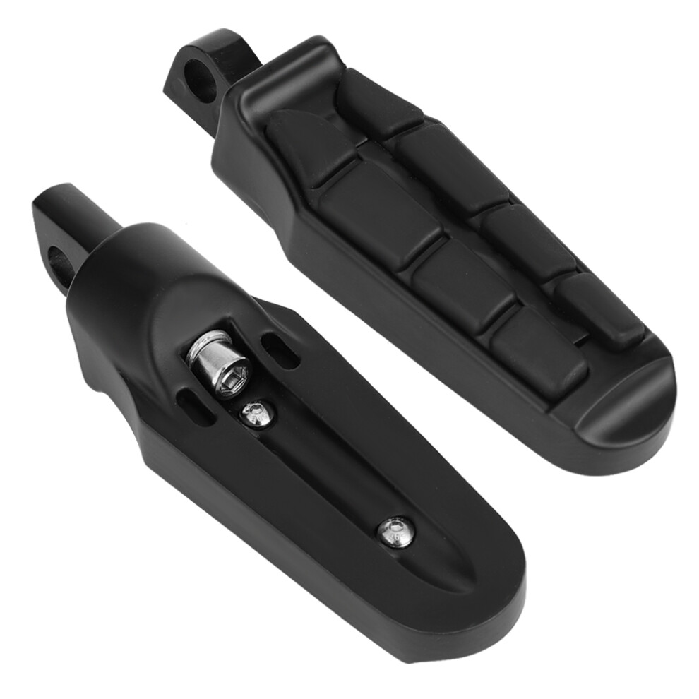 Aluminium Foot Pegs 1 Pair Male Mount Black 7293282576186