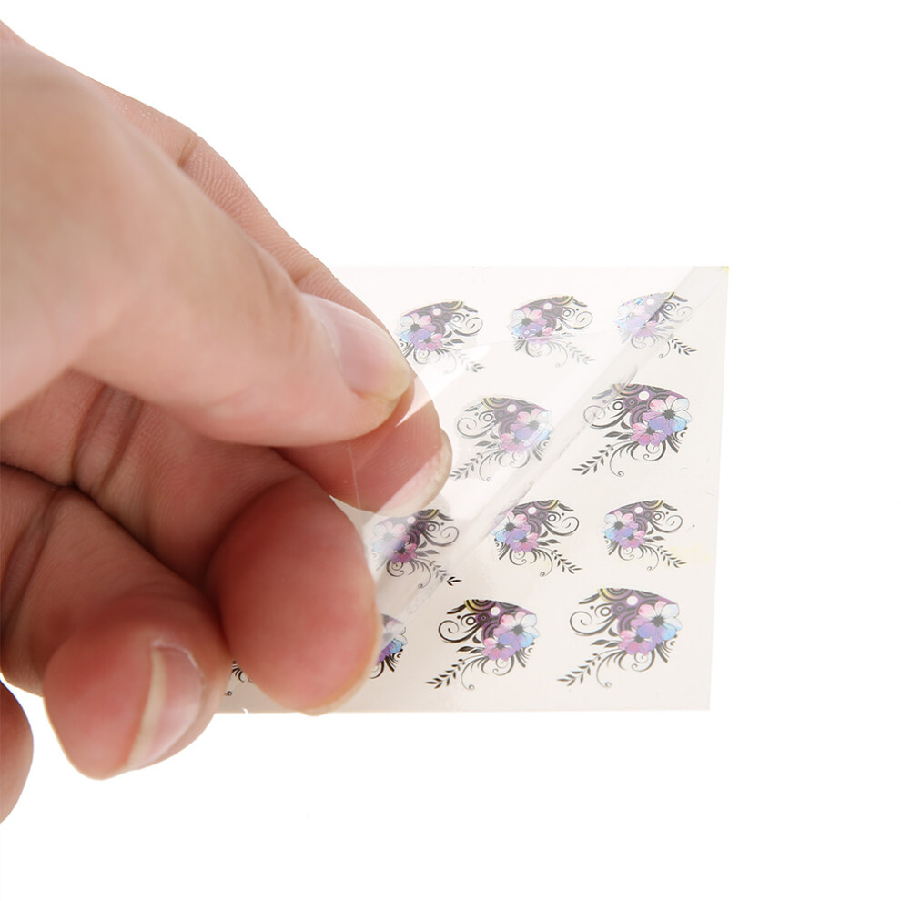 Butterfly & Flower Nail Decals 50 Sheets