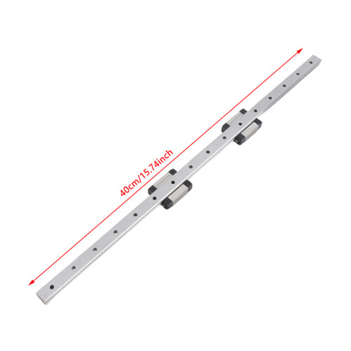 400mm MGN12 Linear Rail Guide with 2 Guide Blocks - Lightweight & Precision 1