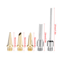 5 pcs Gas Soldering Iron Kit with Foam Cutter and Tips for Precision Welding