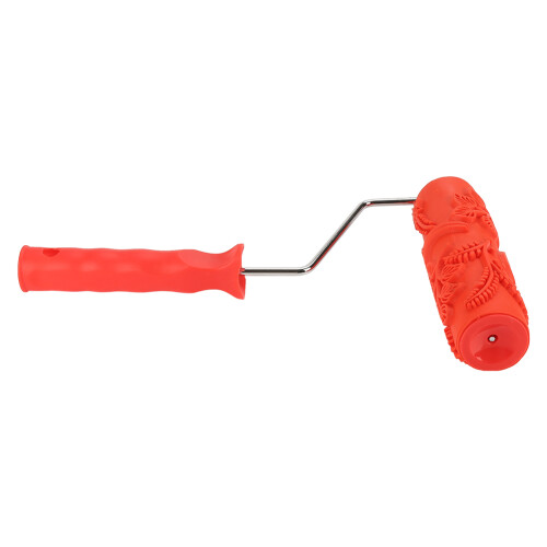 7IN Rubber Embossing Texture Wall Roller Tool with Handle EG343T
