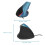 1600DPI USB Vertical Ergonomic Wired Mouse Blue 10.5x6.5cm 3