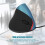 1600DPI USB Vertical Ergonomic Wired Mouse Blue 10.5x6.5cm 11