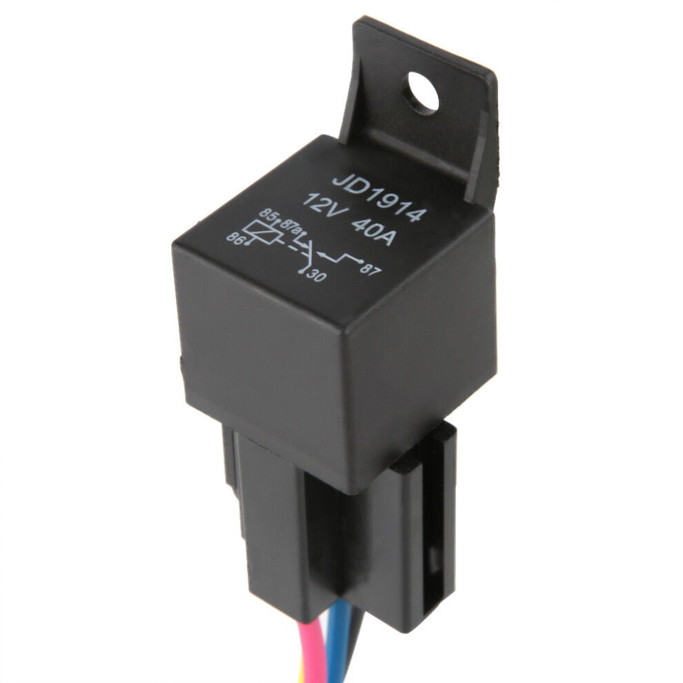 12V 40A 5-Pin Automotive Relay 5 Pcs